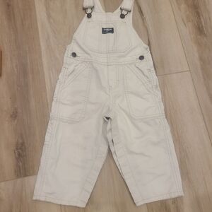 OshKosh B'gosh Classic White Kids Overalls